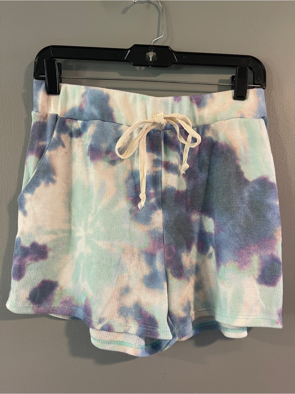 BiBi Tie Dye French Terry Casual Shorts Size L